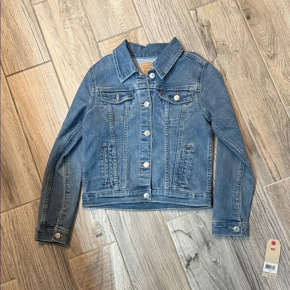Levi's Big Boys Denim‎ Trucker Jacket Size Large 12-13 NWT Fall Fashion